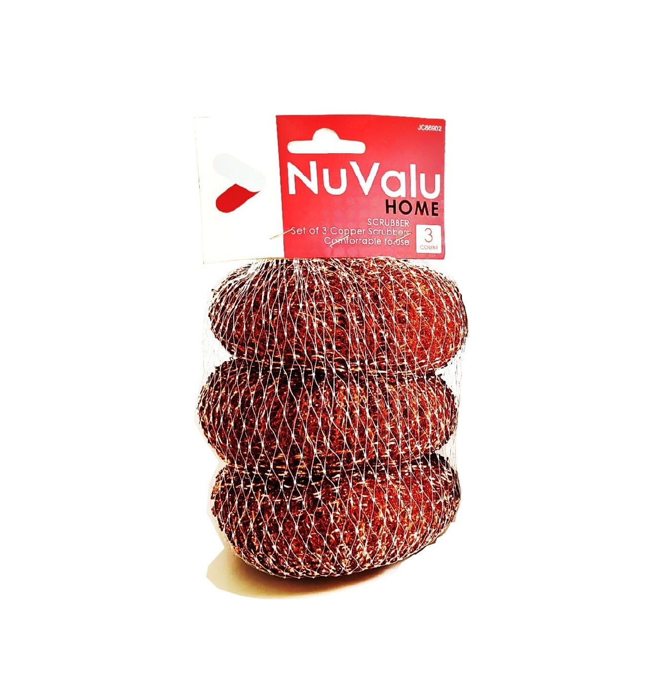 Pack of 3 Pot Scrubber Steel Metal Wire Cleaning Ball For Cookware Kitchen Tool