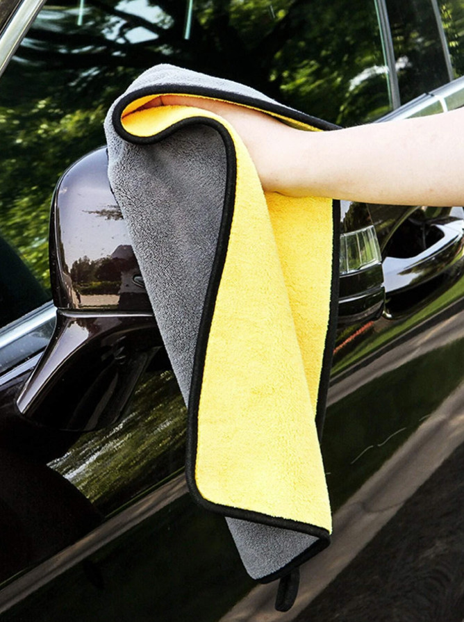 1pc 60×30cm Absorbent Double-Sided Car Wash Towel – Auto Cleaning Cloth – NEW