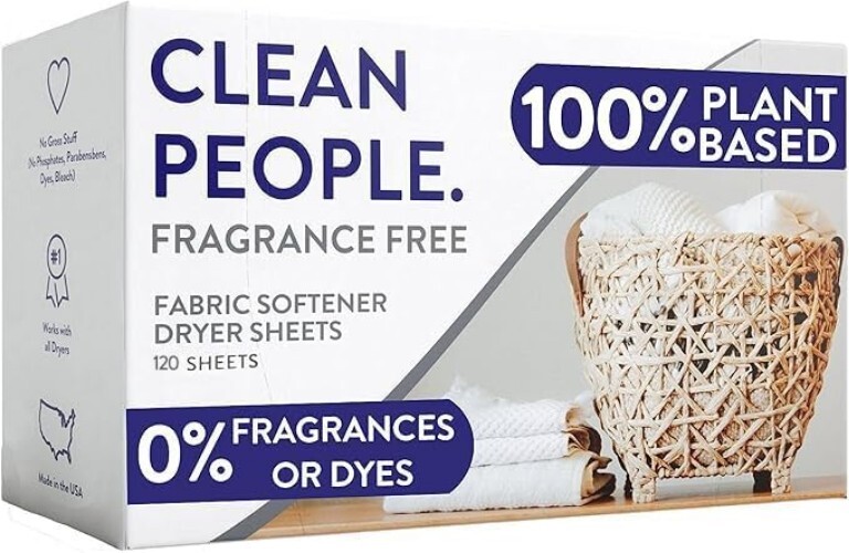 Eco-Friendly 120 Pack Fabric Softener Sheets – Plant-Based & Static-Free