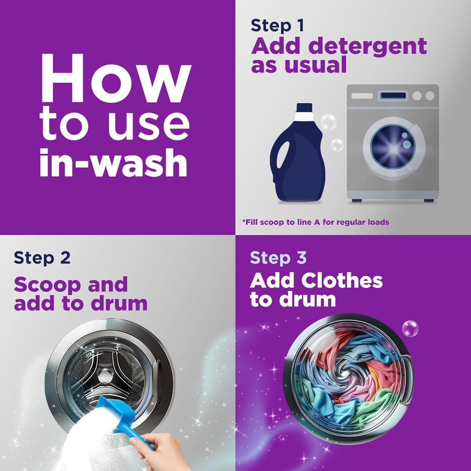 Powerful 4 lb Laundry Booster – Triple Action Odor Blaster & Color Safe Remover