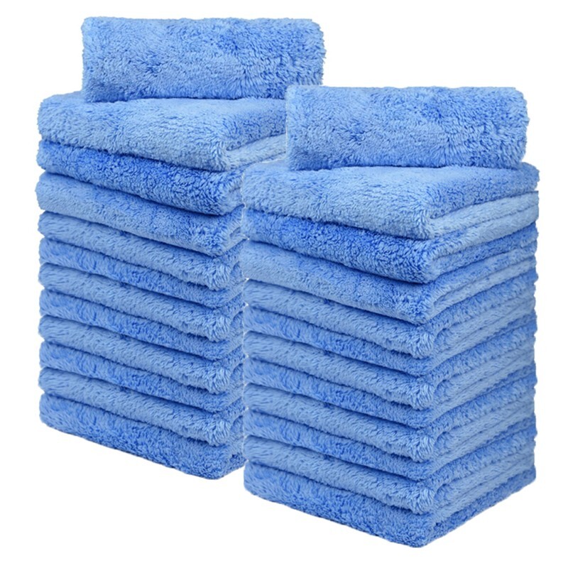 24 Pcs Microfiber Towel Edgeless Lint Scratch Free Cleaning 16″x16″ 450 GSM