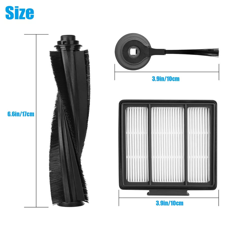 Replacement Kit for Shark ION Robot RV700_N RV720_N RV750_N Brush Filter Set