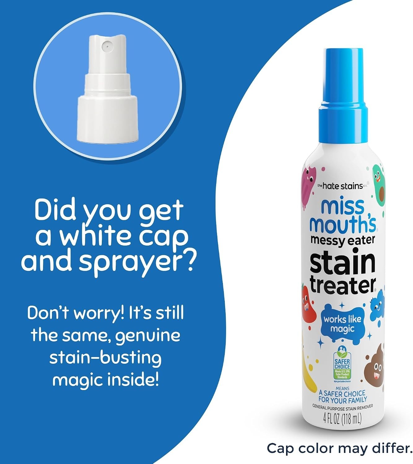 Quick & Powerful 4oz Stain Remover for Baby Clothes – EPA Safer Choice Certified