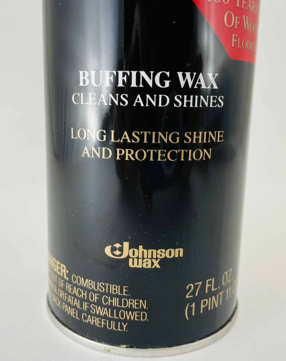 Johnson Wax Fine Wood Floor Care Buffing Wax, Cleans And Shines, 27 Fl. Oz.