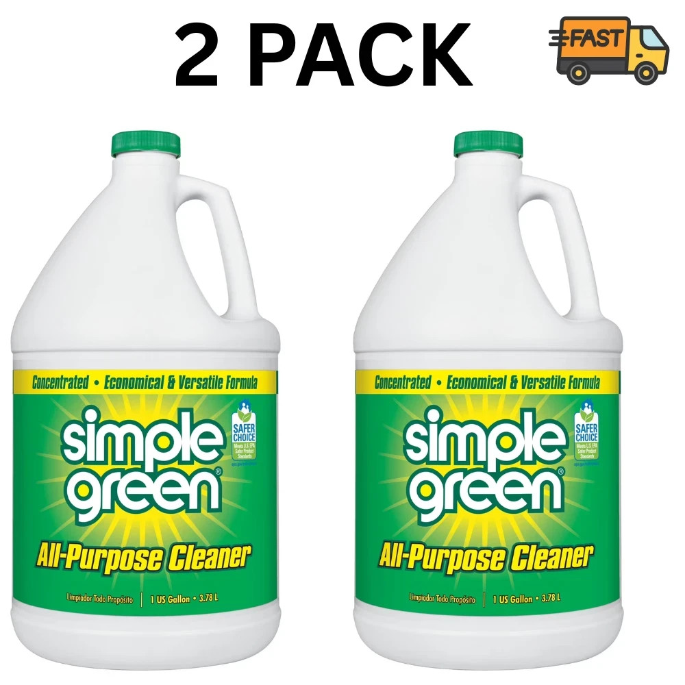 2 Pack Simple Green Original Cleaner Concentrate 128 fl oz Multi Surface Cleaner