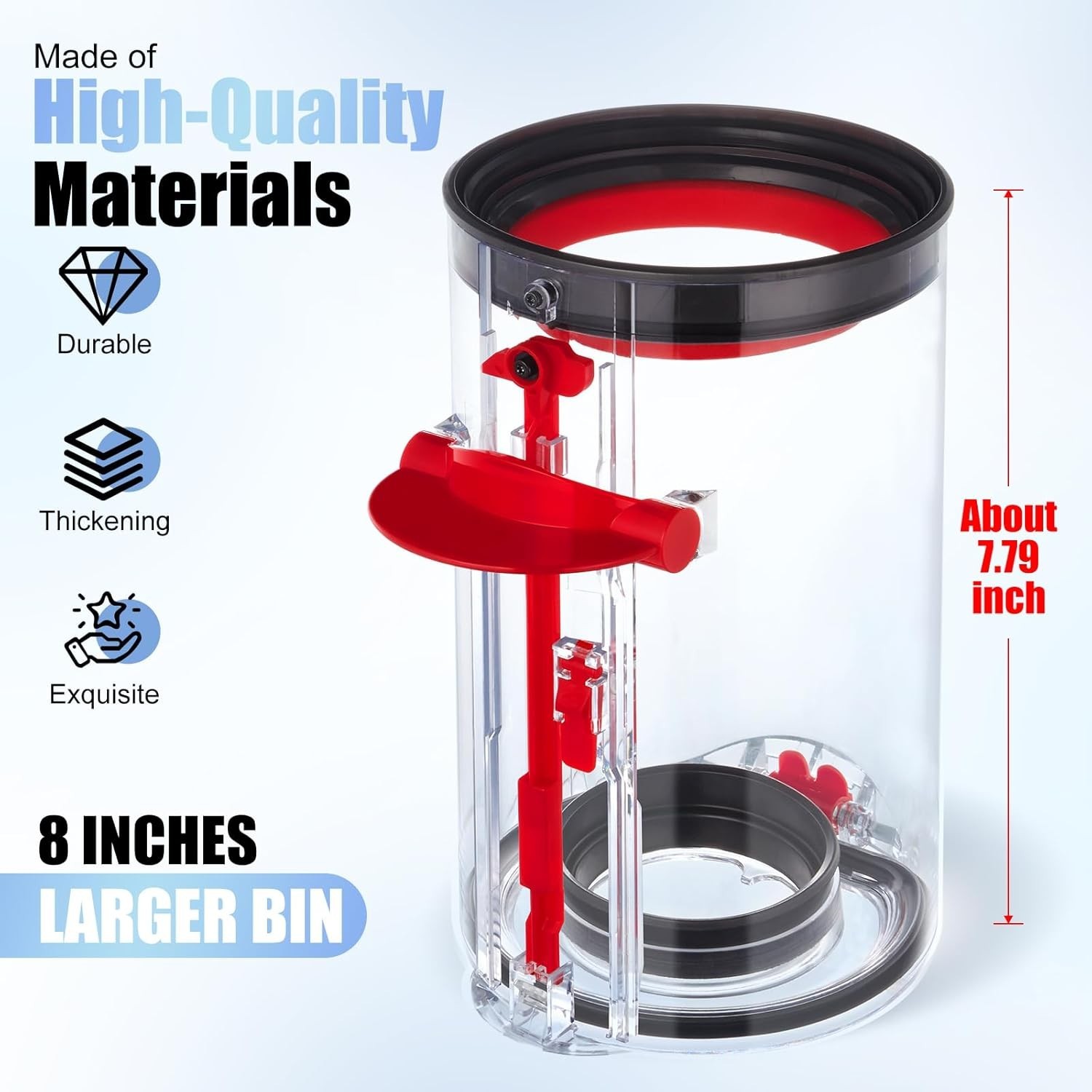 Upgraded Dust Bin+HEPA Filter for Dyson V10 Vacuum Cleaner Canister Large Bin