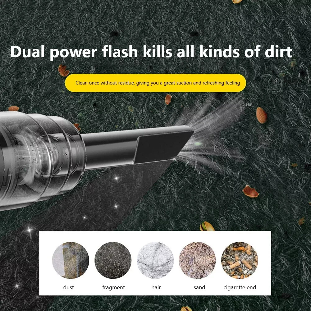 3 in 1 Cordless Handheld Vacuum 120W Mini Portable Wireless Cleaner for Car&Home