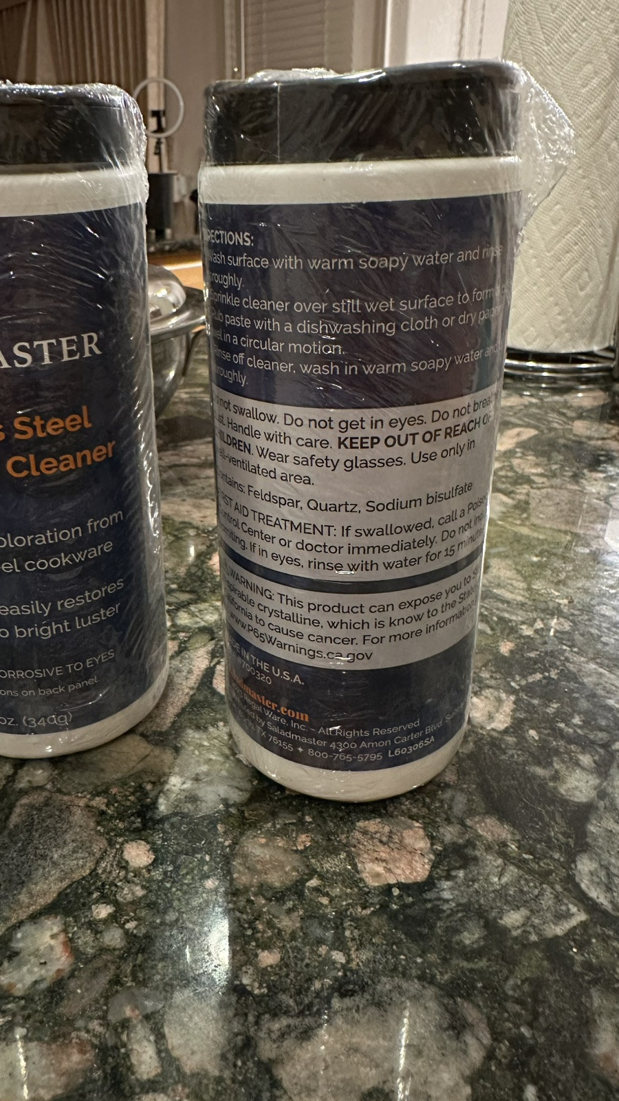 2x Saladmaster Cookware Stainless Steel Powdered Cleaner New