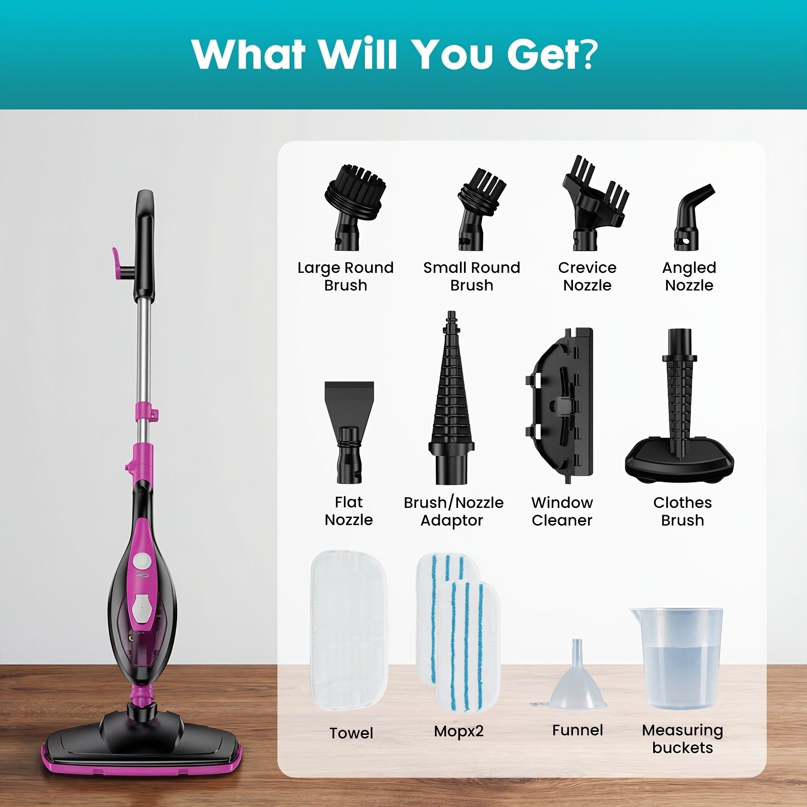 10-in-1 Multifunctional Steam Mop