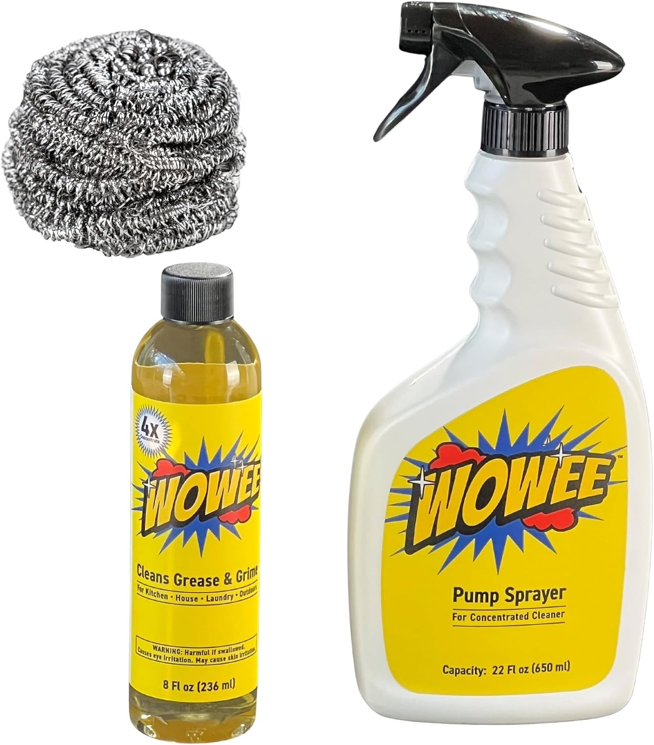 Wowee 8 fl oz Concentrated Heavy Duty Degreaser – All-Purpose Cleaner
