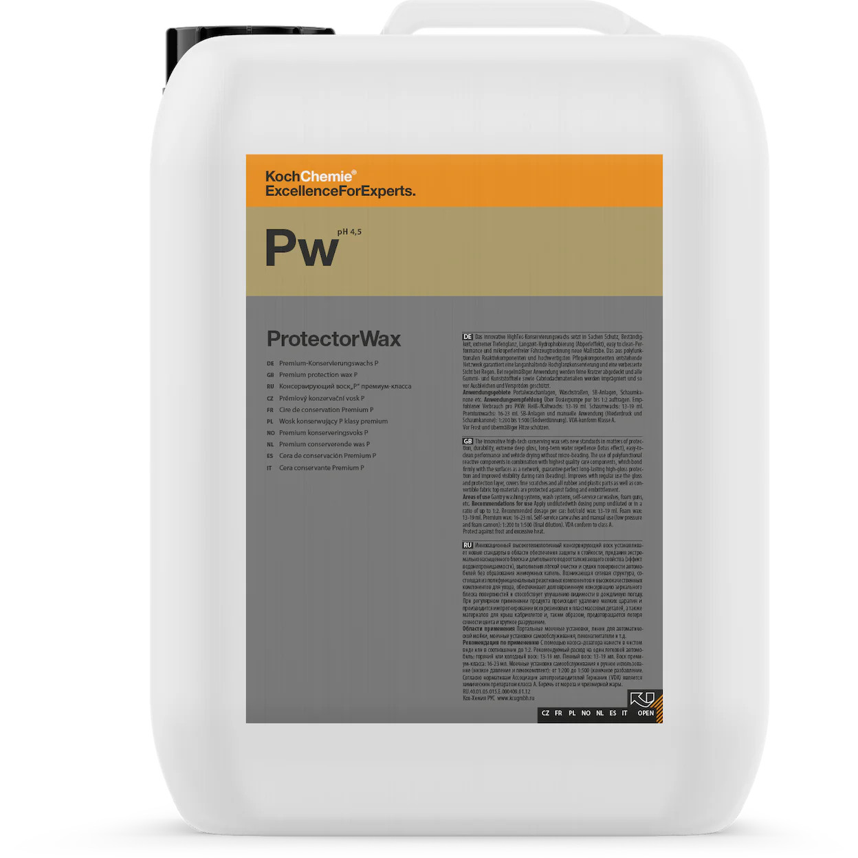 Koch Chemie Protector Wax 5L | High Gloss Hydrophobic Sealant Bulk