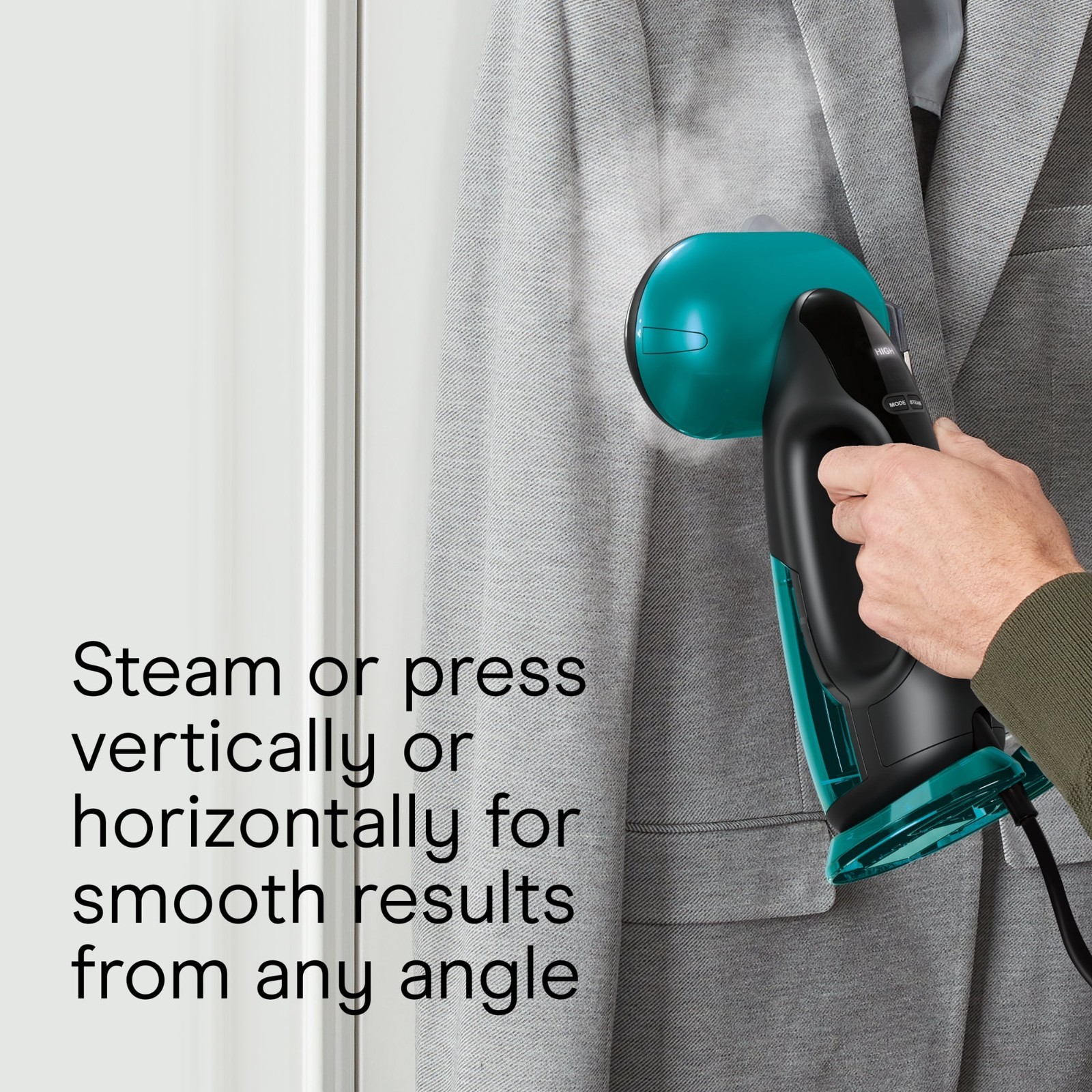 Conair Turbo Extreme Steam 2-in-1 Steam & Iron with Turbo – Black/Green (GS107)