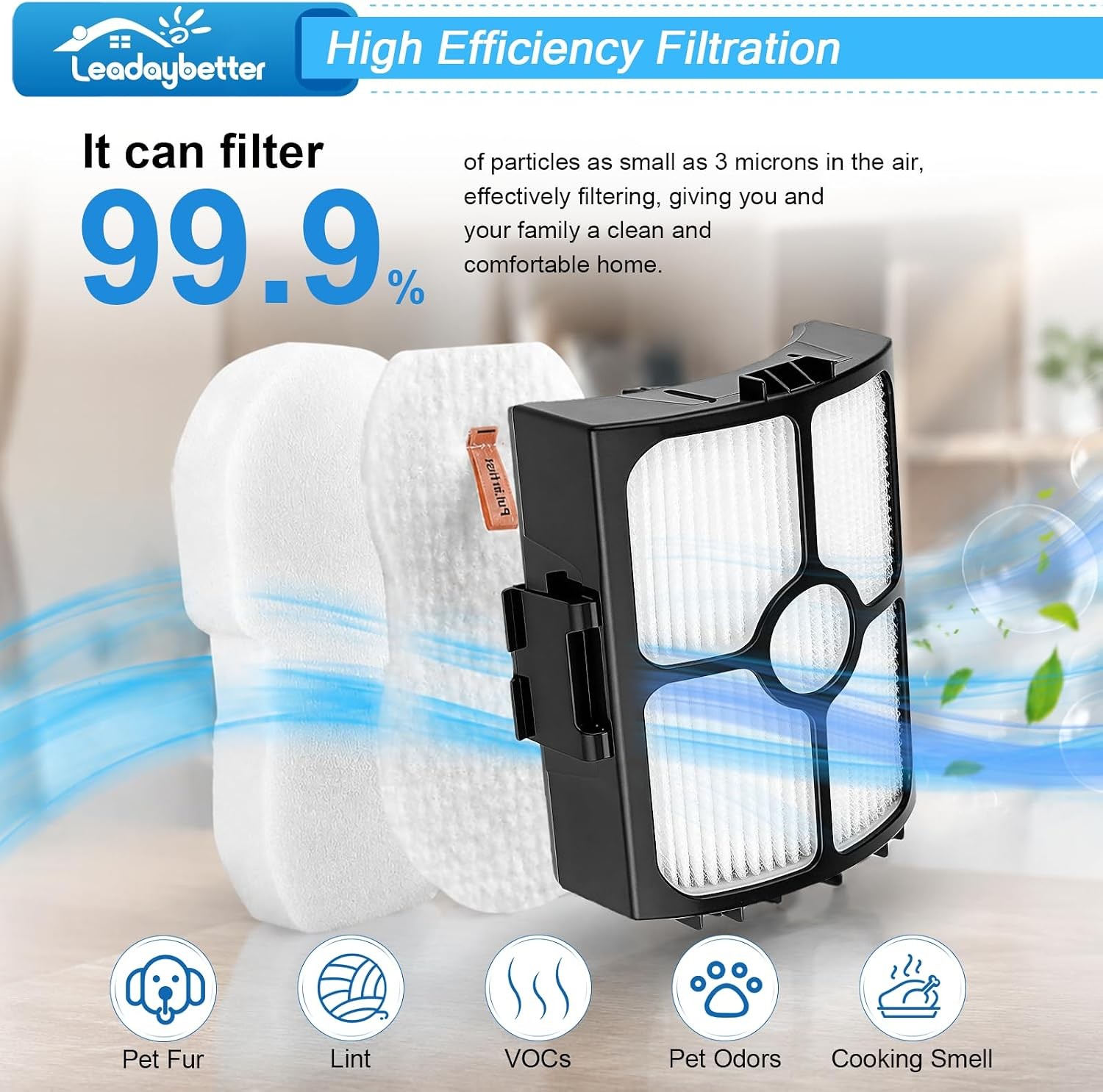HZ3002 Filter Replacement for Shark HZ3002 HZ3000 Stratos Ultralight Corded