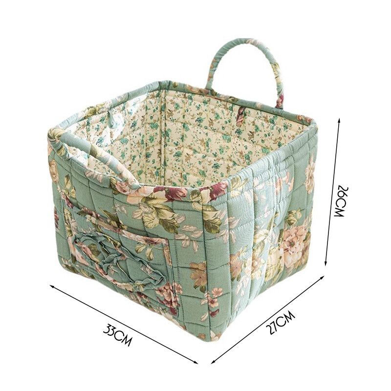 Fabric Storage Basket Rural Style Portable Clothes Miscellaneous Storage Basket
