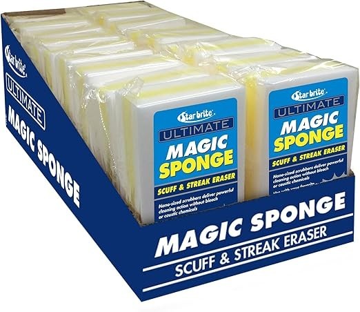 Star brite Magic Sponge 15 Pack Heavy Duty Cleaning Eraser Pads White New