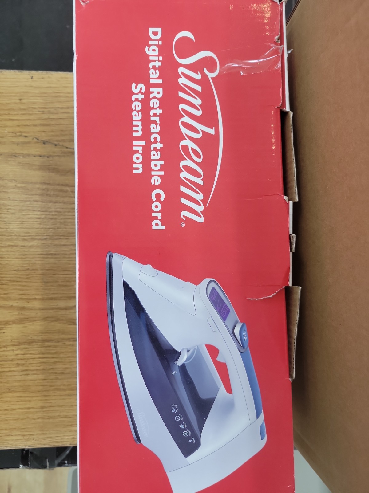 Sunbeam 1700W Digital Pro Steam Iron with Retractable Cord & Ceramic Soleplate
