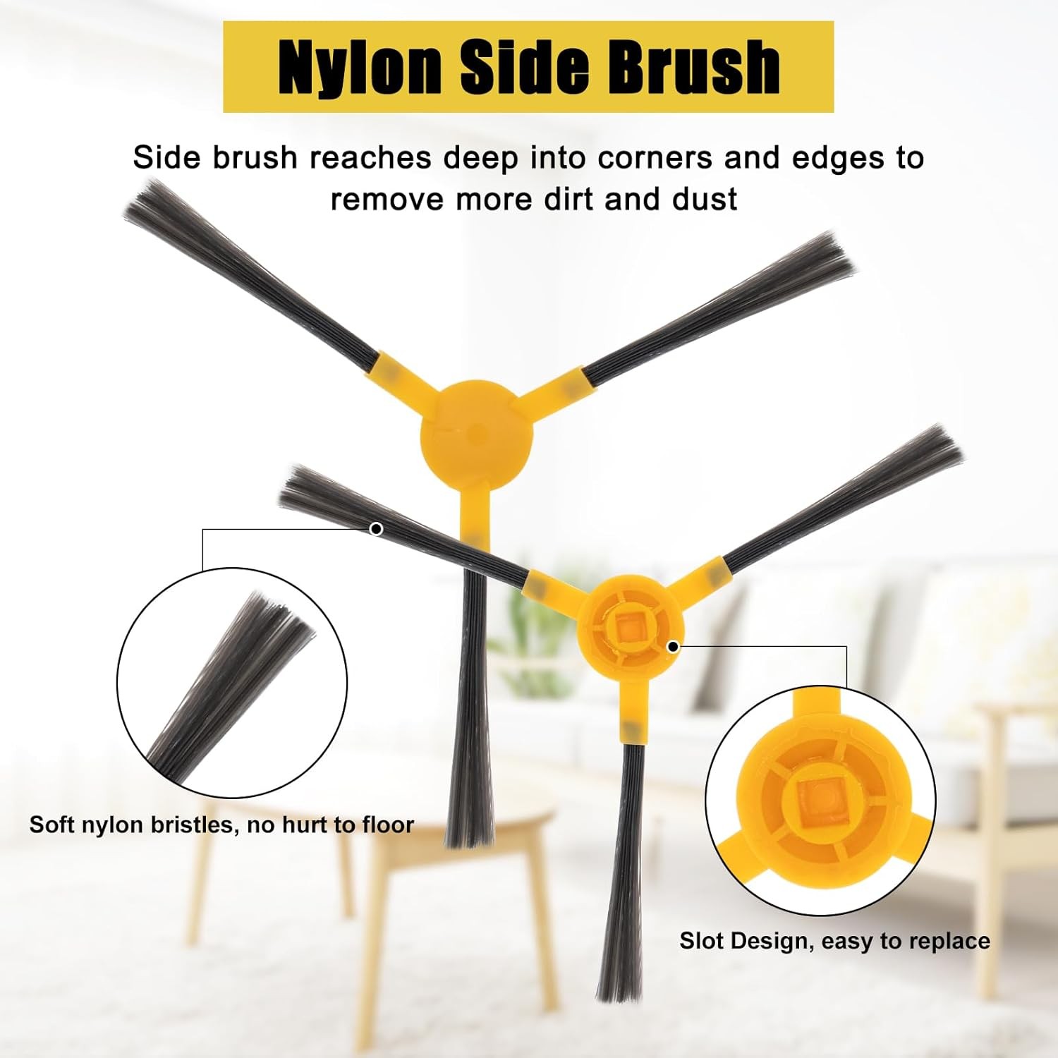 Replacement Parts For Tesvor X500 X500 Pro M1 Vacuum Cleaner include 4 Side