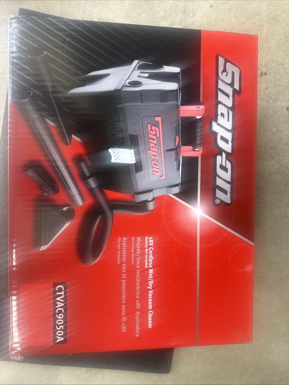 For Snap On CTVAC9050A 18V Cordless Wet/Dry Black Vacuum TOOL ONLY NO BATTERY