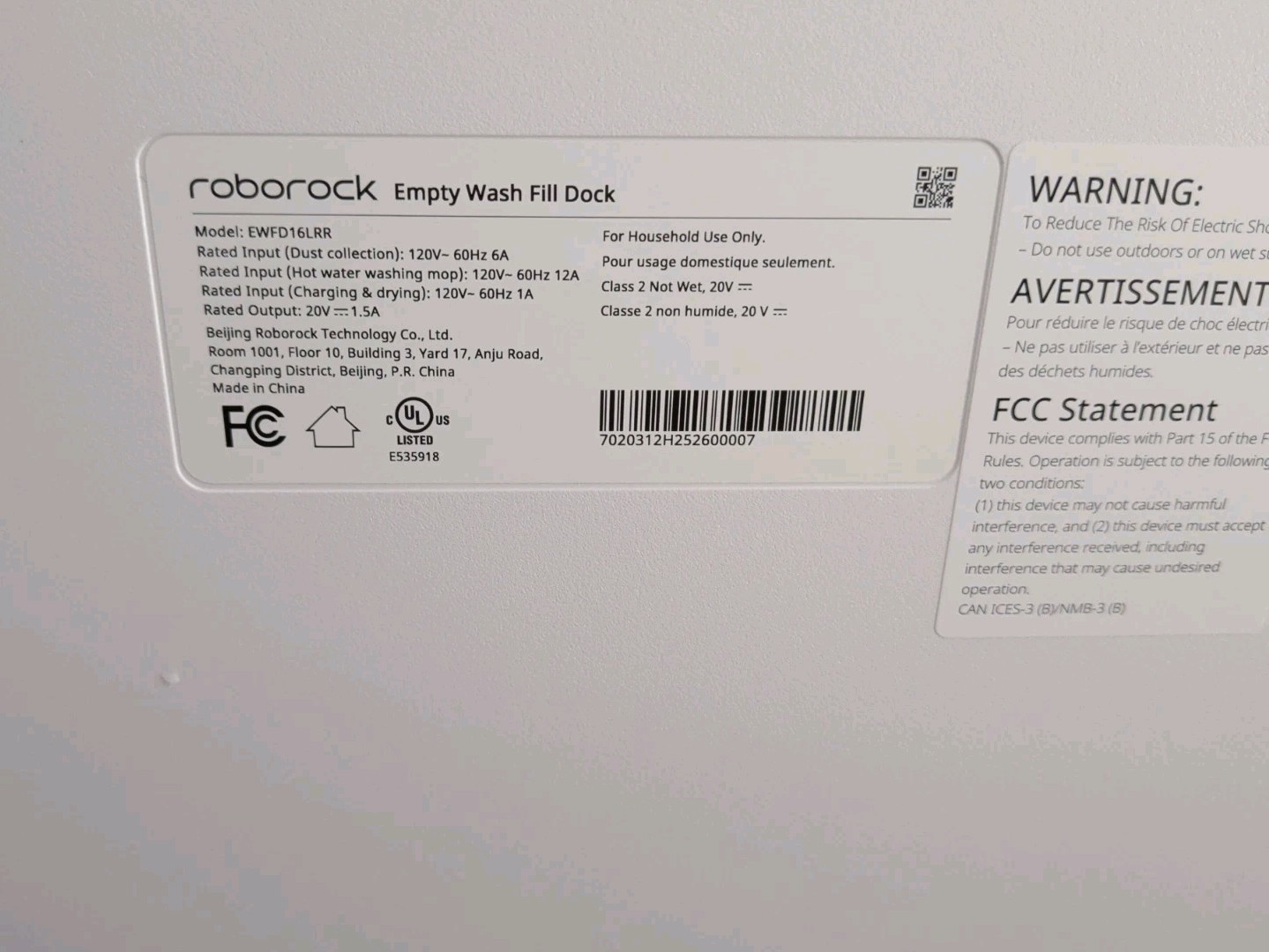 Roborock Qrevo Pro Robot Vacuum and Mop with FlexiArm Edge Mopping, White