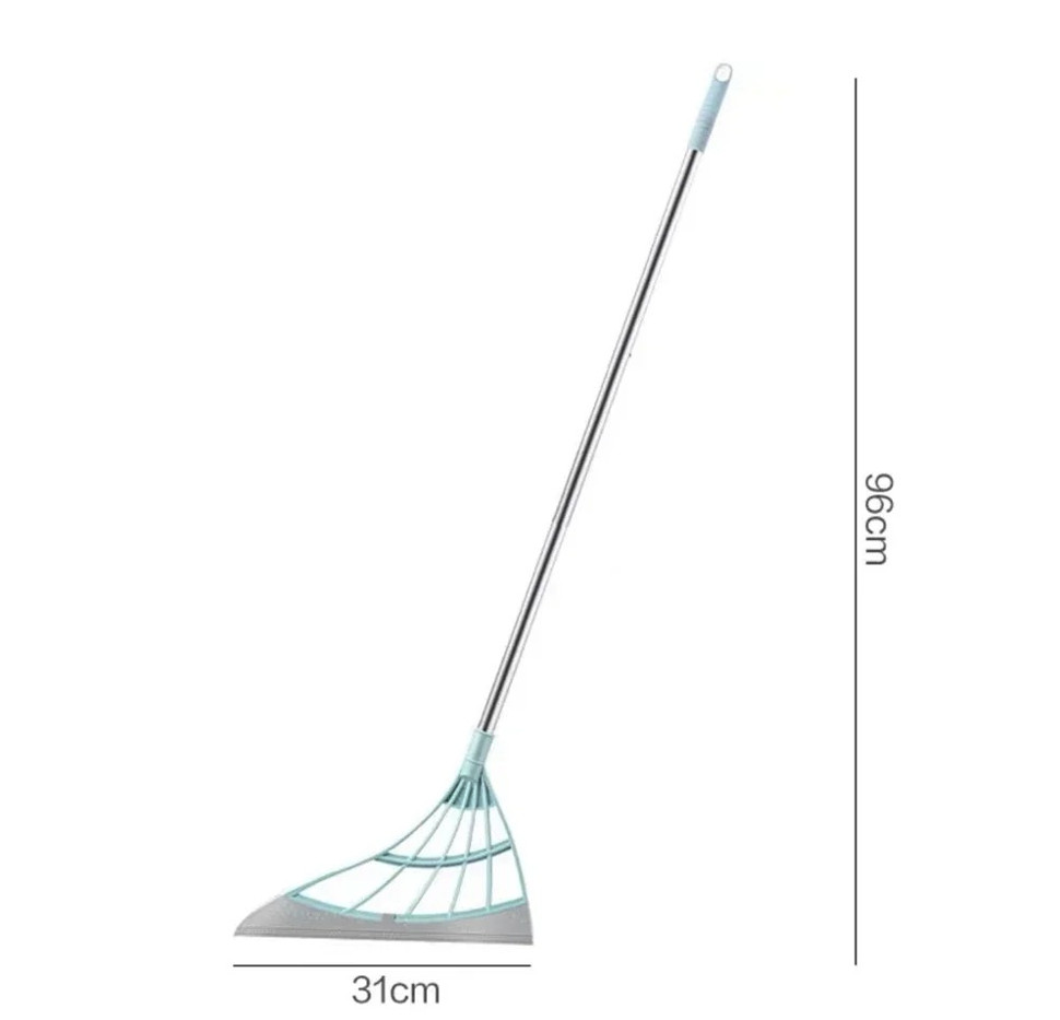 1pc Silicone Scraper Broom Magic Wiper Floor Glass Cleaning Mop – NEW