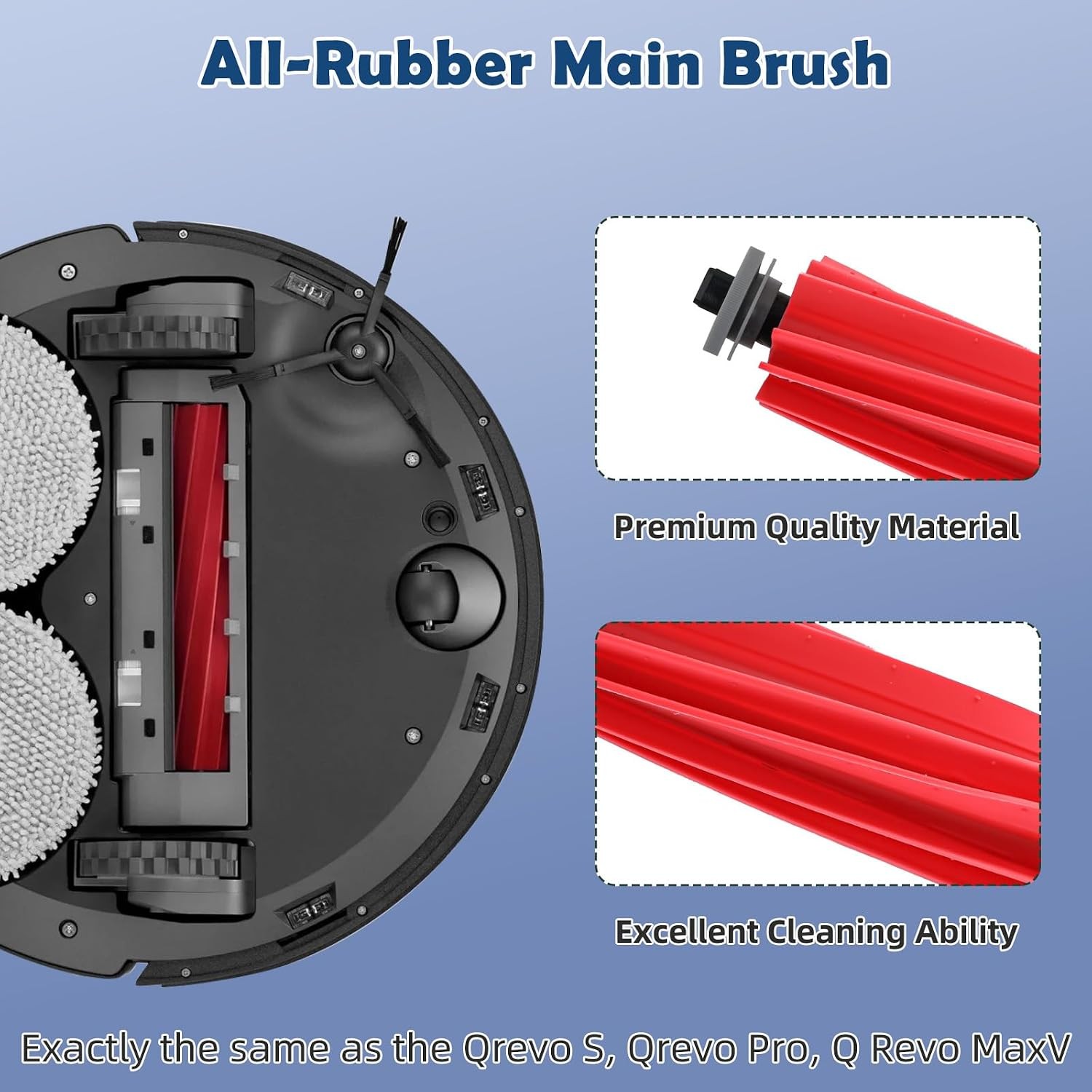 Accessories Kit for Roborock Qrevo S/Qevo Pro/Qrevo Plus | Robot Vacuum