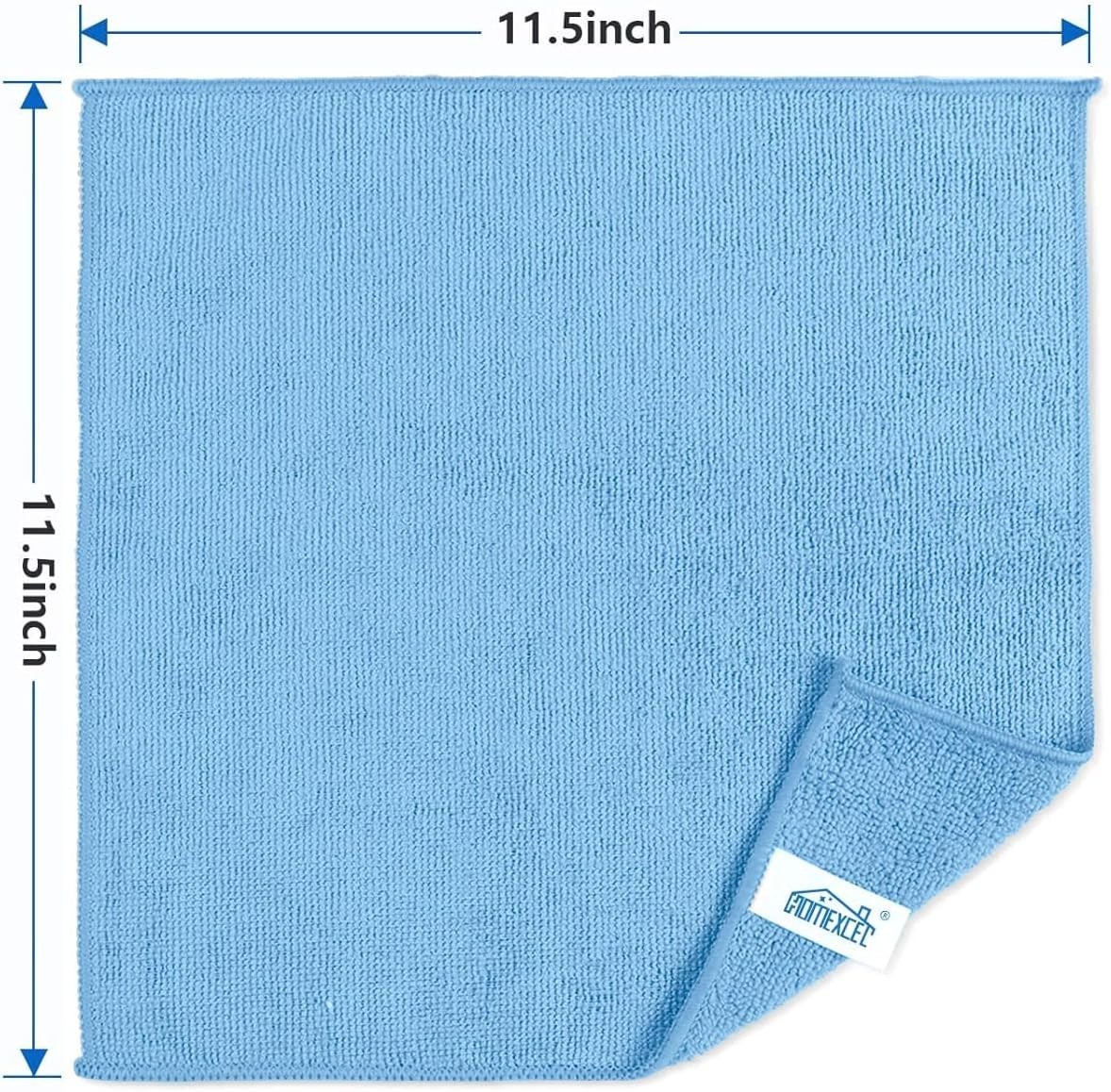 8PK Microfiber Cleaning Cloth, Cleaning Rags for Home, 11.5×11.5in | Reusable…