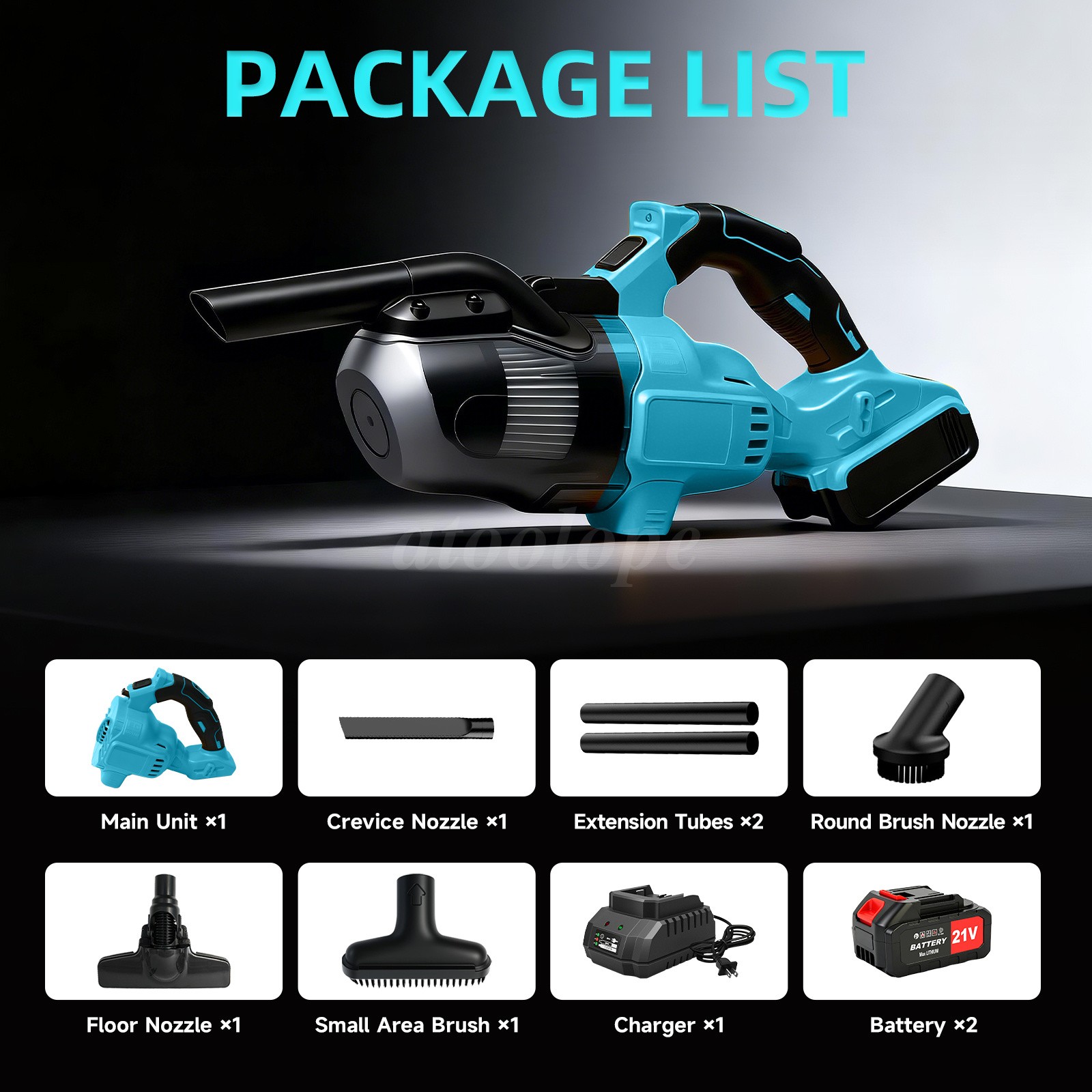 5-in-1 Cordless Stick Vacuum 300W HEPA Filter 2.6A Battery For Home Car Pet Hair