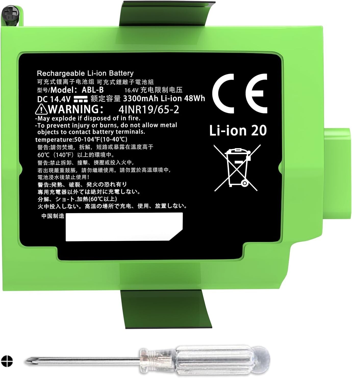 ABL-B Battery for iRobot Roomba S9 9150+S9+9550 Robot Vacuum Series Replacement