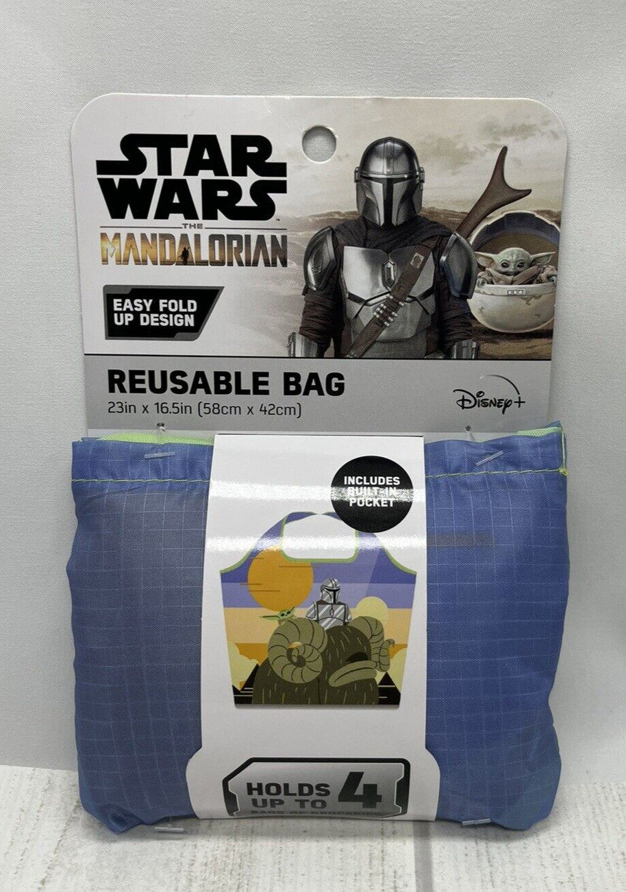 Star Wars – The Mandalorian Reusable Bag with Built-in Pocket – 23in x 16.5in