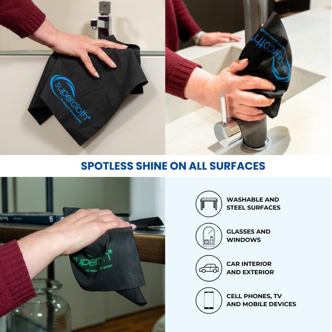 Premium Microfiber Cleaning Cloth for All-Purpose, Lasts Over 5 Years, Glasses C