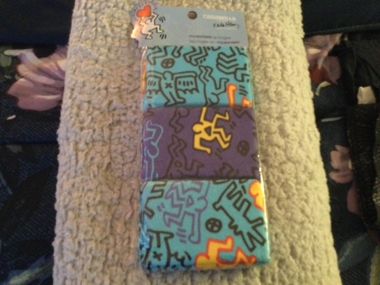 NEW Keith Haring Pop Art 3 Cleaning Sponges Design Pop Art Casabella