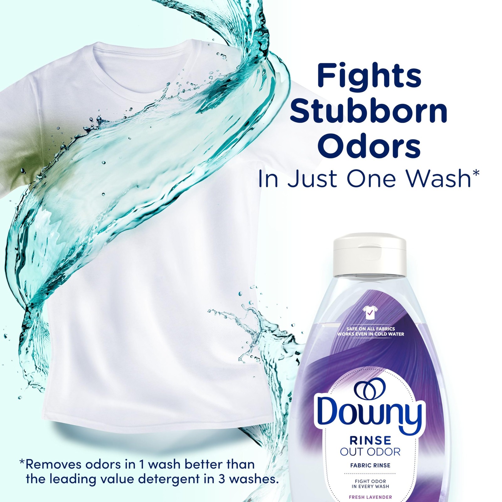 Downy RINSE & REFRESH Laundry Odor Remover and Fabric 48 Fl Oz (Pack of 1)