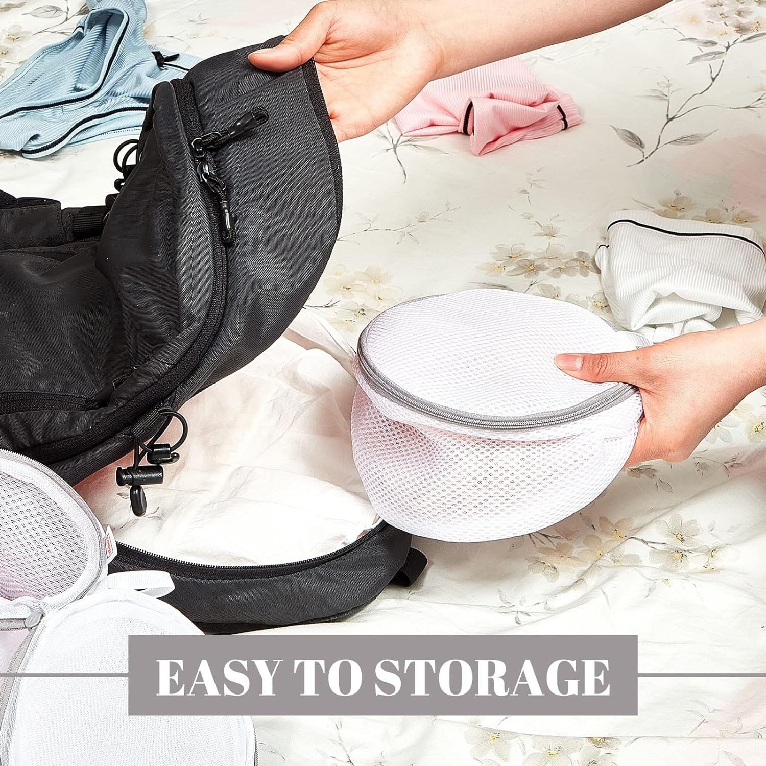 1/2/3 PACK Laundry Mesh Bags Bra Wash Bag for Lingerie, Underwear, Delicates USA
