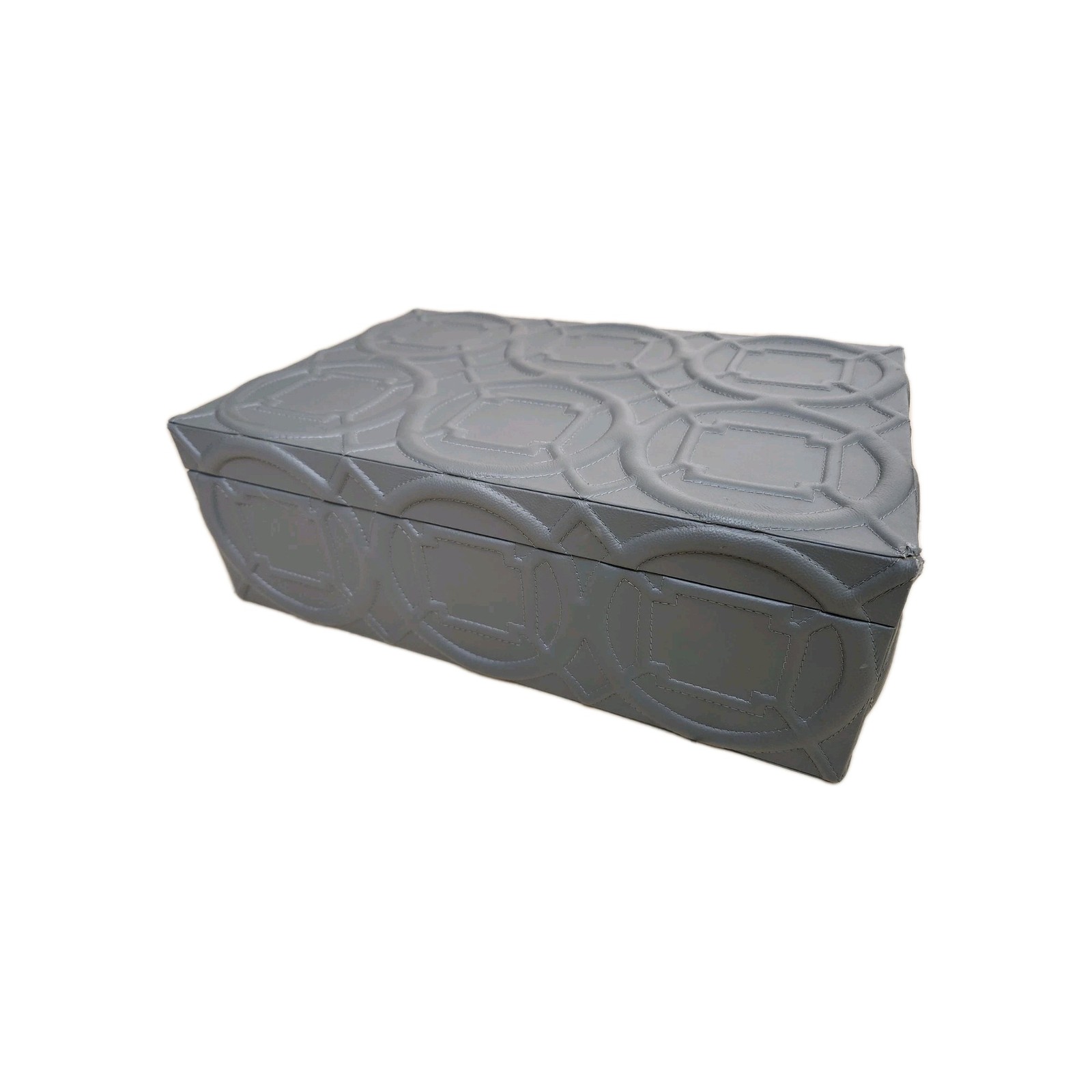Global Views Large Gray Storage Box for Shoes, Clothing – 19.5″ x 13.5″ x 6.75″
