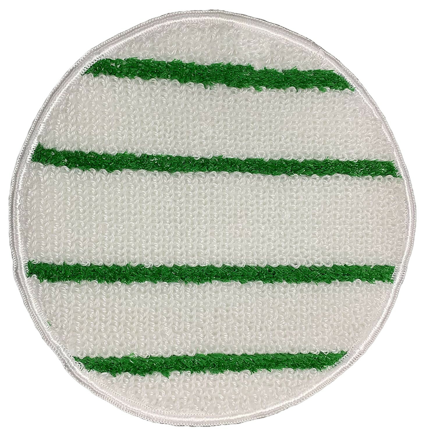 Low-profile synthetic blend carpet bonnet w/scrubber strips 3-pack