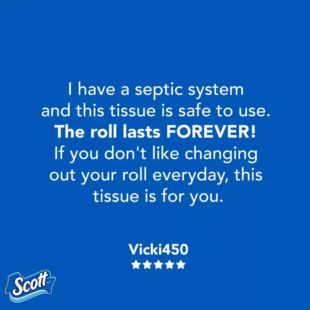 Scott 1000 1-Ply Toilet Paper 1 Roll Strong & Soft Bath Tissue Long Lasting