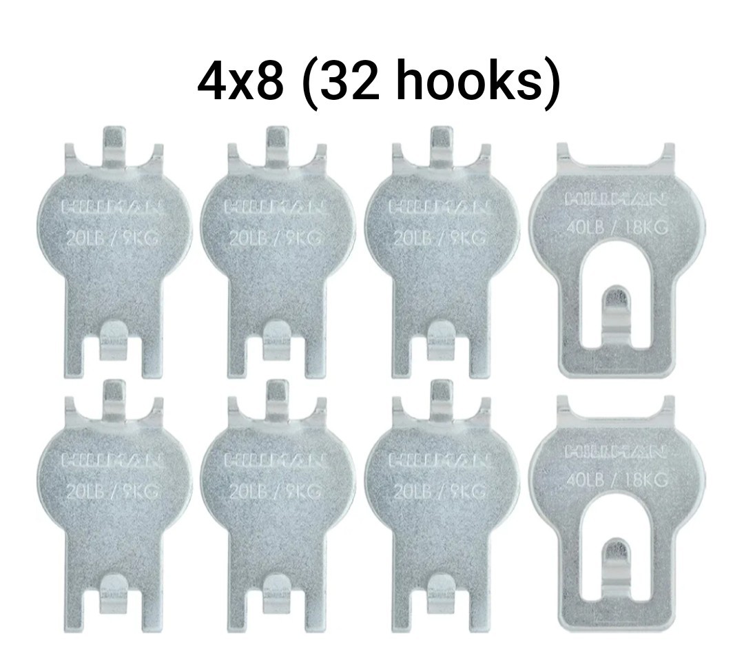 High and Mighty Wall Picture Hangers 11 Pks (32 Hooks) For Drywall 40lb #C4