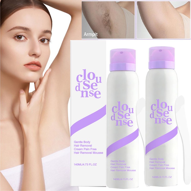 Cloud Sense Gentle Hair Removal Mousse Spray, Aloe & Hyaluronic Acid~2026