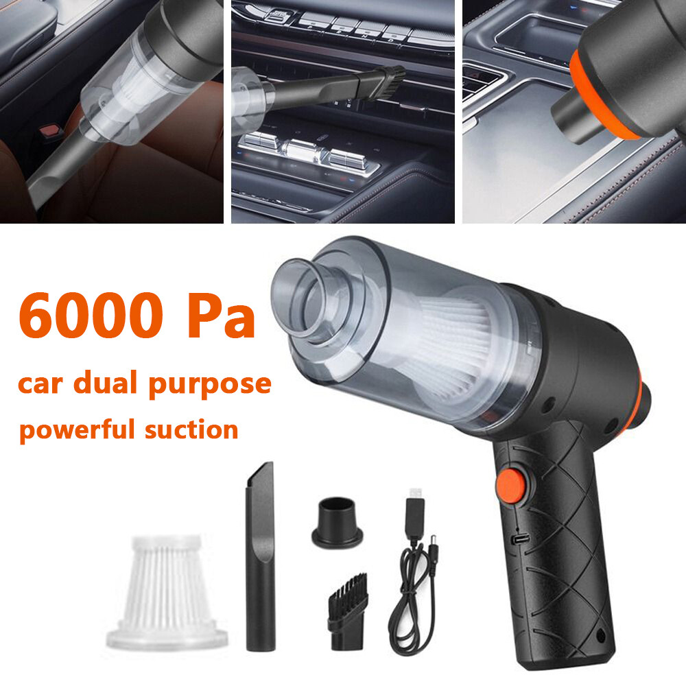 6000W Mini Vacuum Cordless Handheld Car Vacuum Cleaner Dust Buster Air Blower US