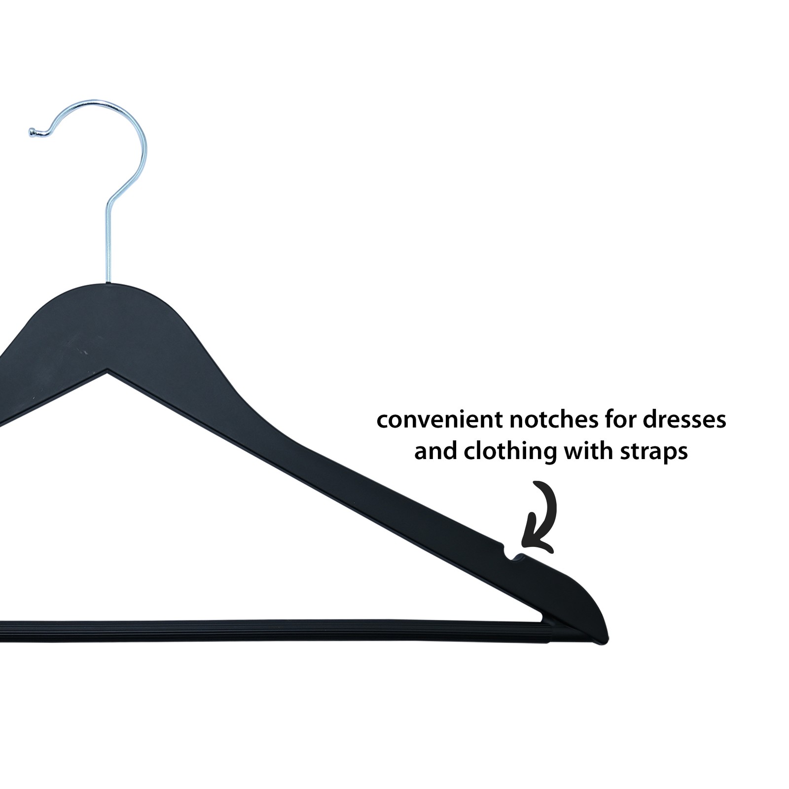 Better Homes & Garden Non-Slip Adult Hangers for Any Clothing Type, Rubber, Rich