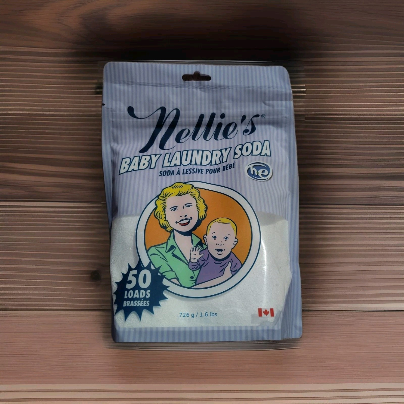 Nellie’s Baby Laundry Soda 50 LOADS! 1.6 LBS! Brand New!! PHOSPHATE FREE