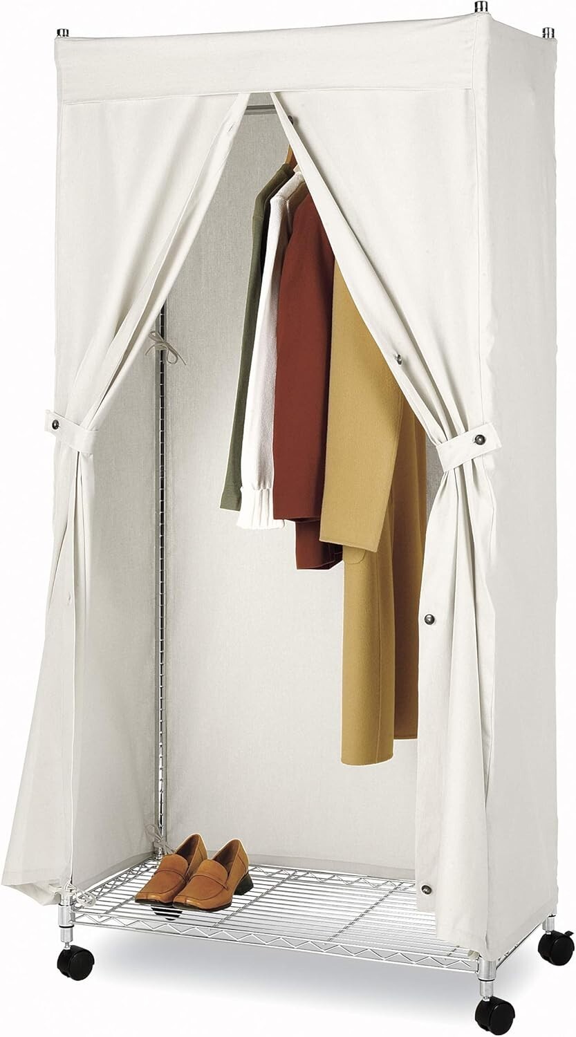 Lightweight Natural Canvas Garment Cover – Ideal for Organized Wardrobe Efforts