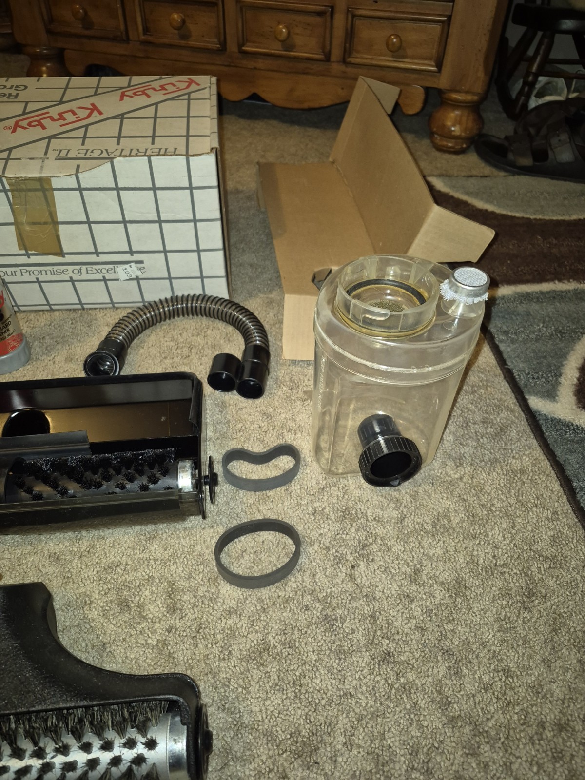 Kirby Heritage II Vacuum Model 5584 Attachment Lot W/ Parts Tank
