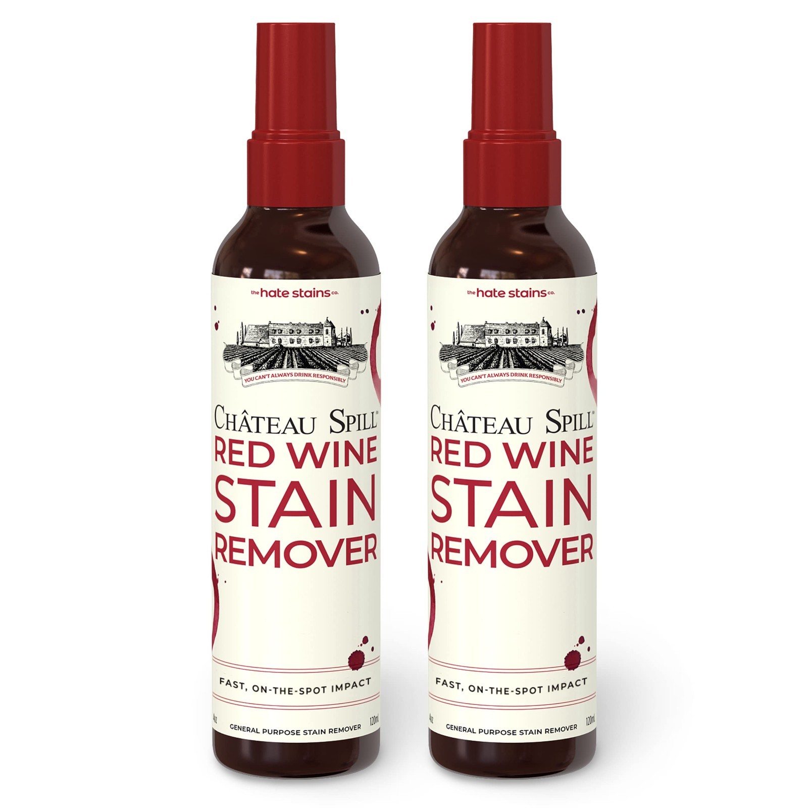 Wine Stain Remover Spray – Laundry & Carpet Cleaner – EPA Safer Choice – 4 Fl Oz