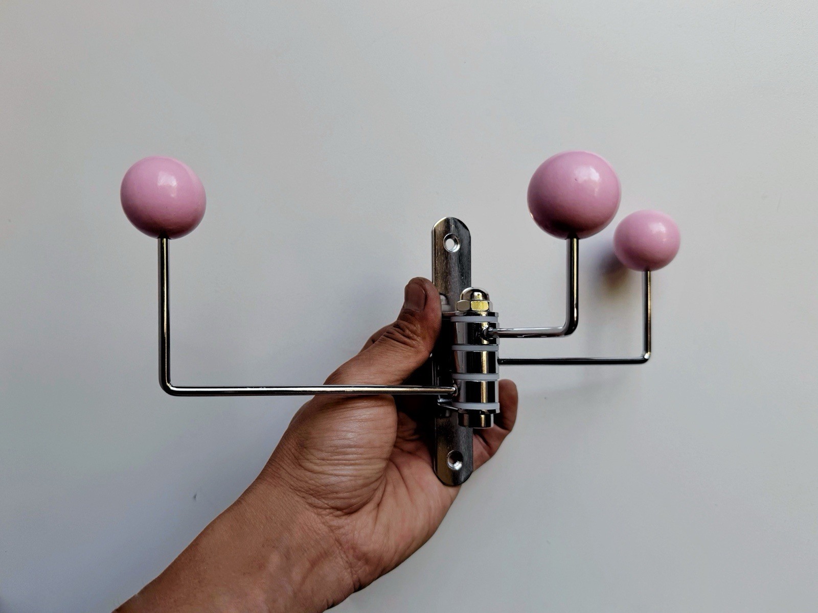 Mid Century Modern Metal Coat Rack Wall Hooks Entryway Organizer Minimalist