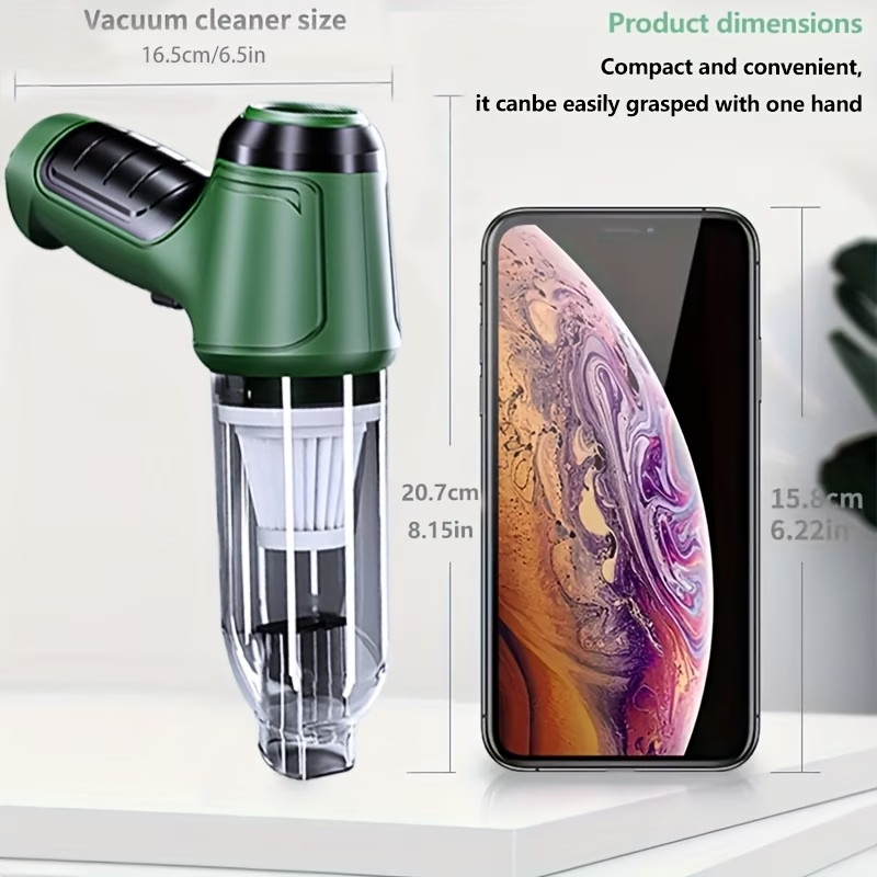 Cordless Handheld Vacuum Cleaner w/ Blower Strong Suction for Car and Home