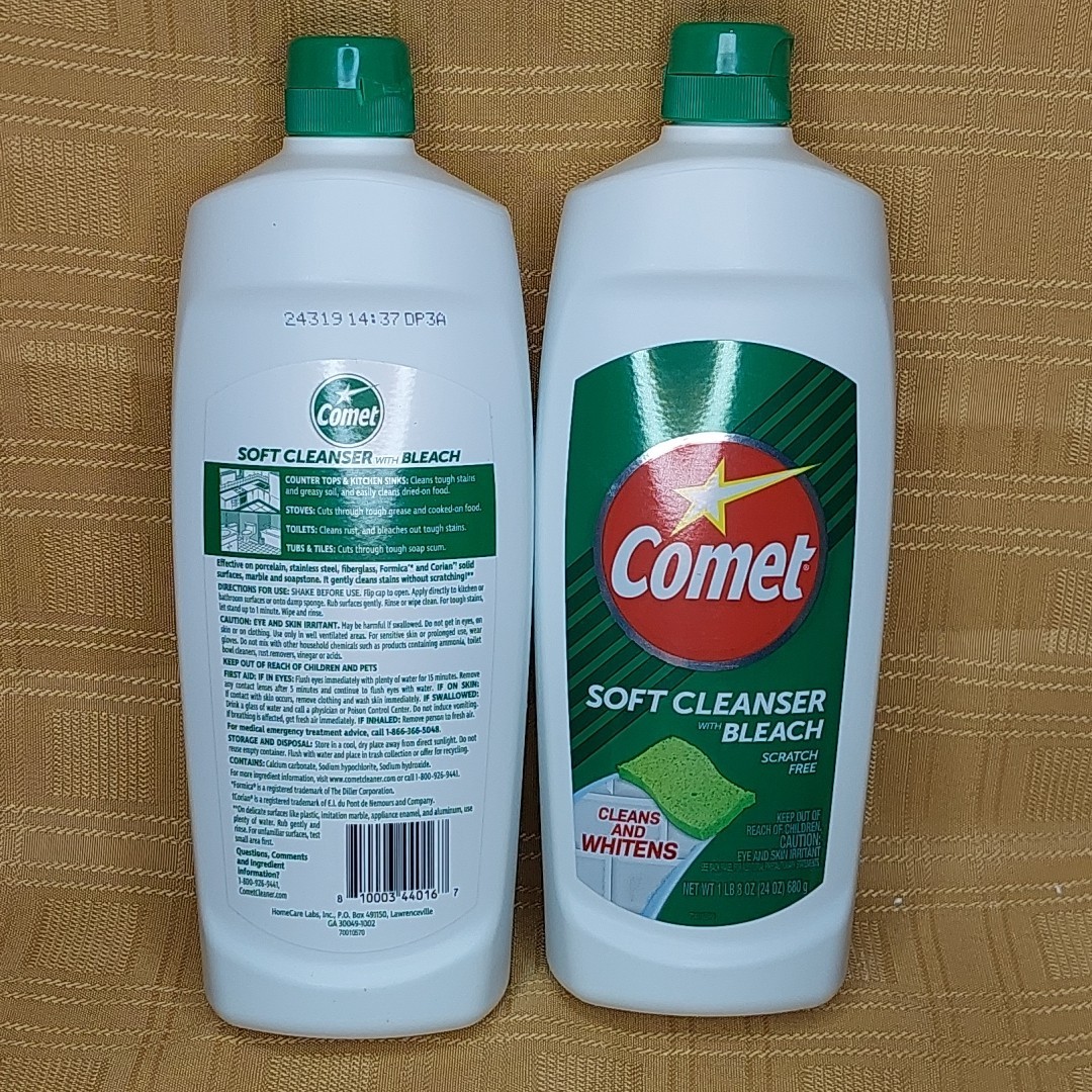 Comet Soft Cleaner with Bleach Cream 24 oz. ( QTY 2 Pack)