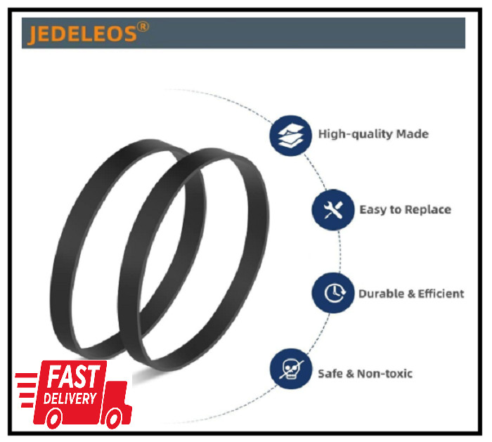 Replacement Belts For Bissell Power Force Helix Turbo Vacuum Rubber (2 Pack) NEW