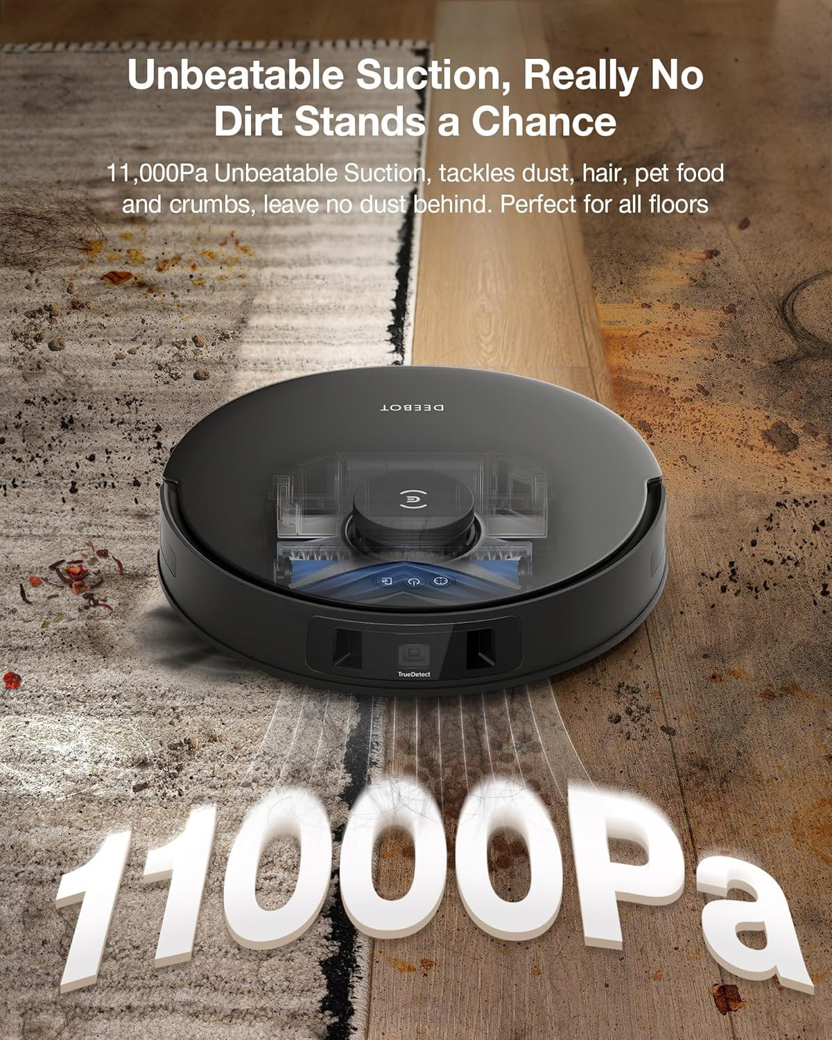 DEEBOT T30S Combo Robot Vacuum and Mop, All-In-One Cleaning Hub, 11000Pa, Zerota
