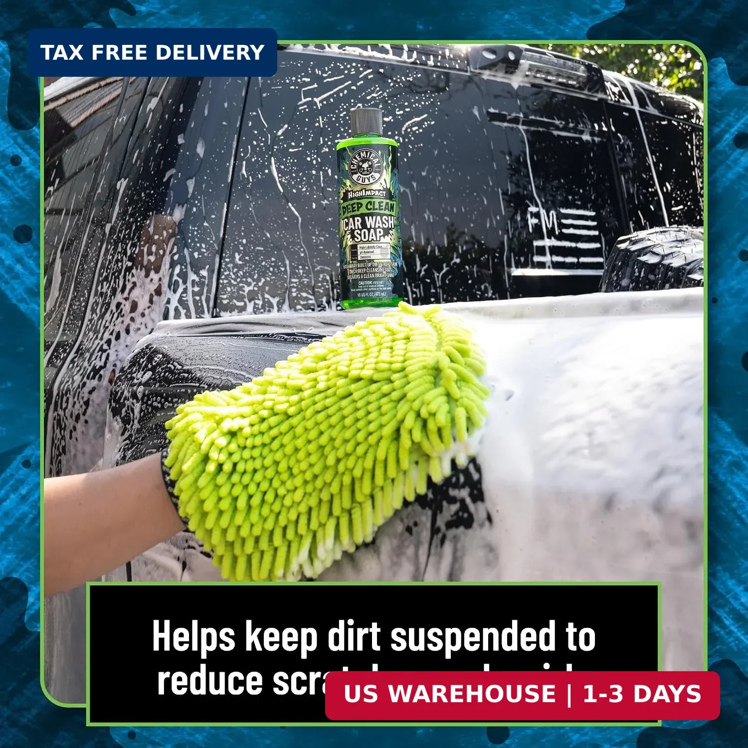 High Impact Deep Cleaning Car Wash Soap, High Suds, 64 oz | High